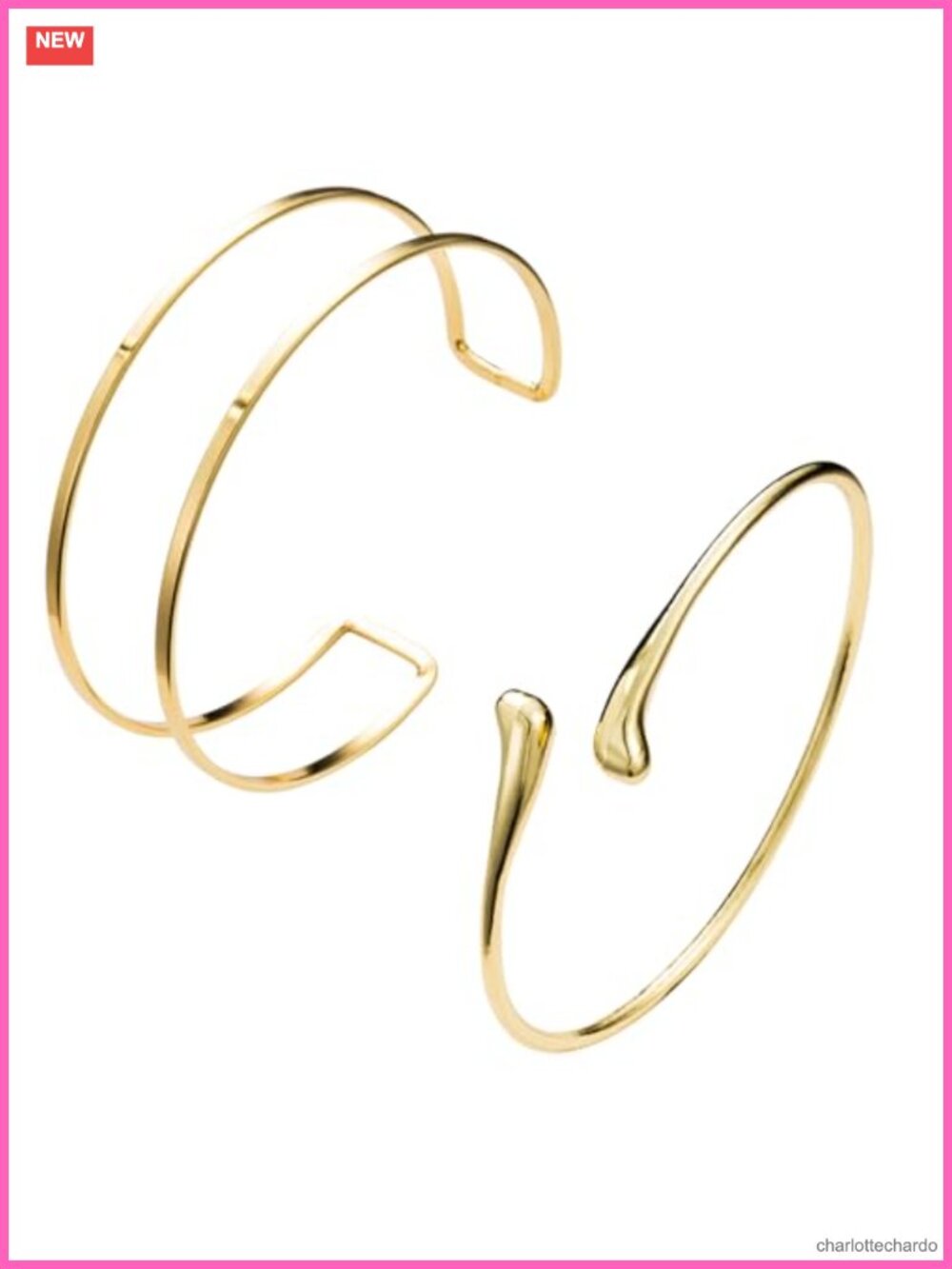 2Pcs Gold Arm Cuff Set 14K Gold Plated Upper Arm Bracelet Bangle Adjustable